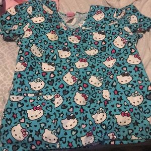 Hello kitty scrub top